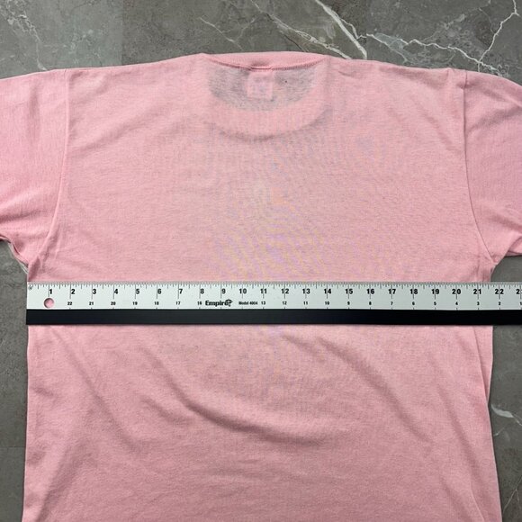 Vintage Ohio Central Railroad Graphic Tee Mens XL Sugar Creek Short Sleeve Pink - Picture 10 of 12